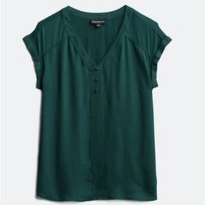 Fortune + Ivy Chic Forest Green Blouse Shirt Top XXL Women’s